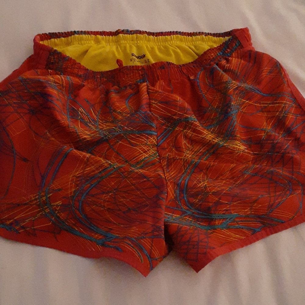 Reebok multi color running shorts